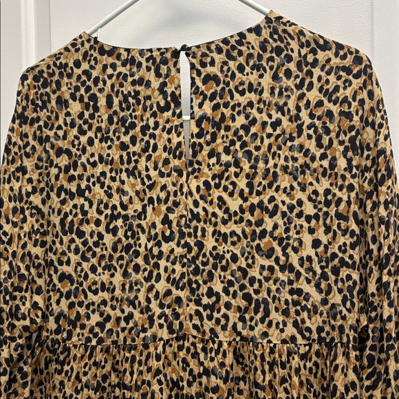 Zara TRF Cheetah Animal Print Dress Size Medium Lined - Picture 10 of 10